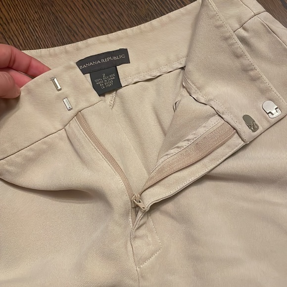 Banana Republic beige/cream dress pants size 2 - Picture 3 of 12